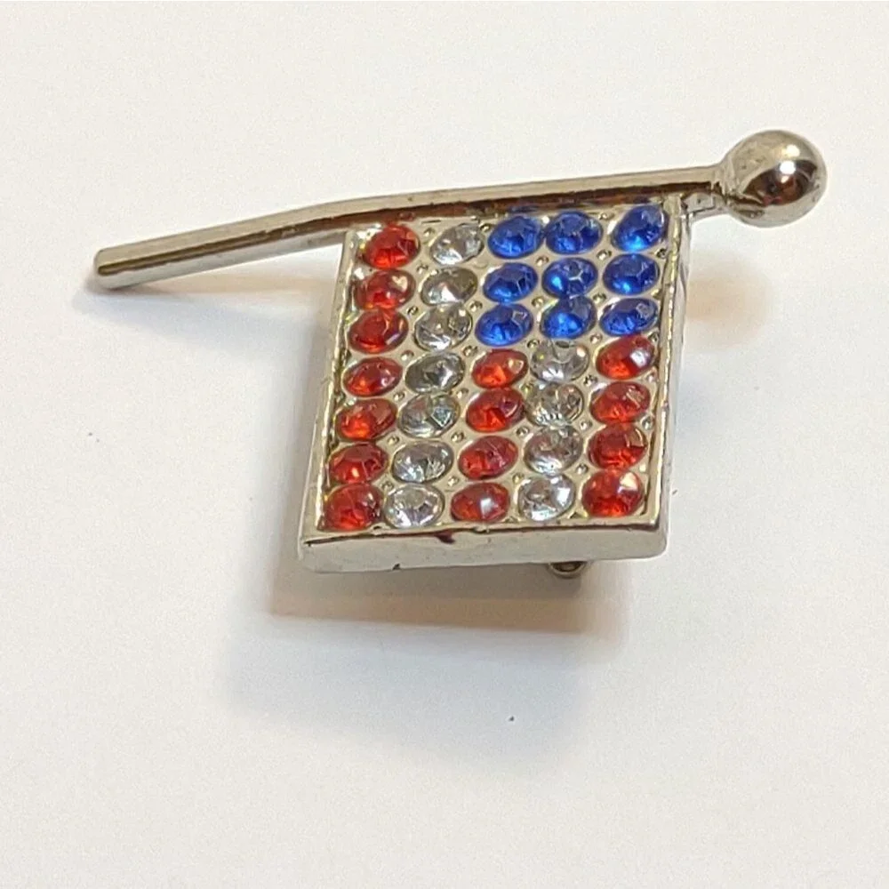 American Flag Lapel Pin USA Vintage